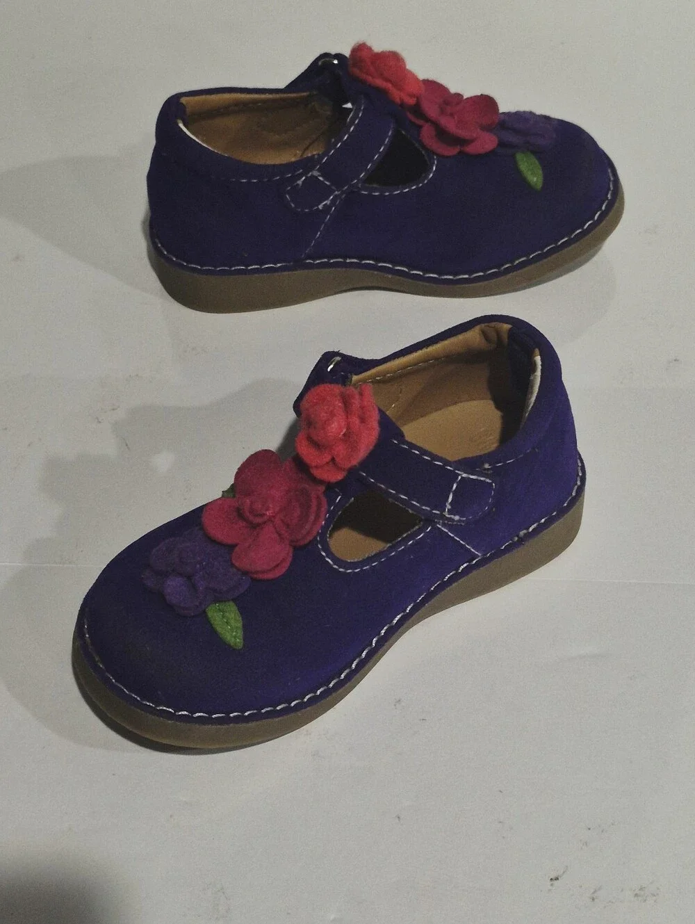 GYMBOREE Kids Purple Floral Mary Jane Shoes Size 6